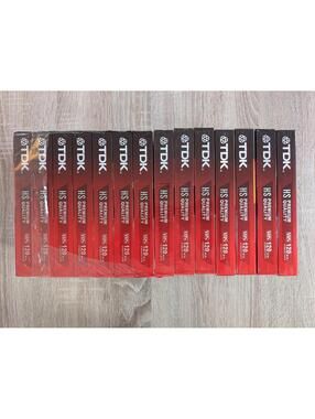 TDK Premium Quality HS 6 Hours T-120 Blank VHS Tapes New Sealed Video Lot Of 14